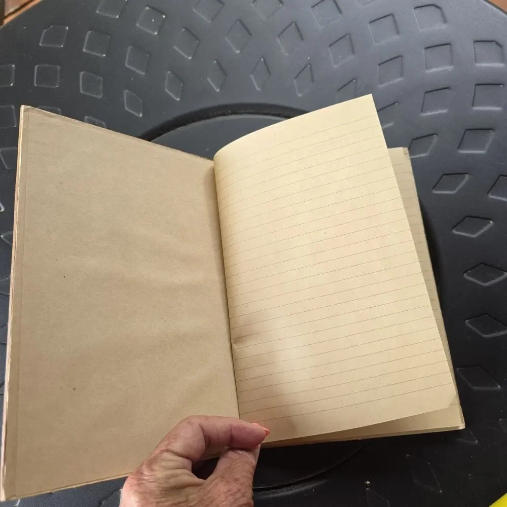 Primitive Style Original Art  Hardcover Journal Book CHRISTMAS MEMORIES Blank